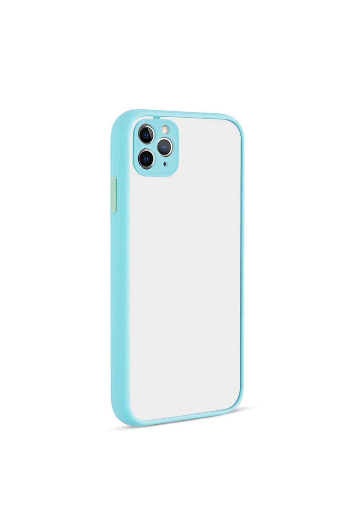 iPhone 11 Pro Max Uyumlu Zore Hux Kılıf-Turkuaz
