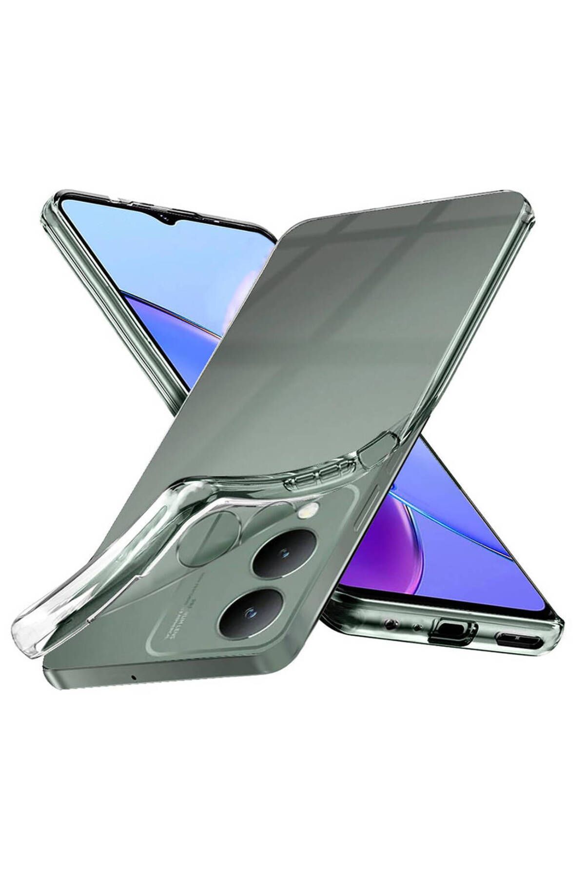 Vivo Y17S Uyumlu Zore Süper Silikon Kılıf-Renksiz Vivo Y17S Uyumlu Zore Süper Silikon Kılıf-Renksiz