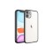 iPhone 11 Uyumlu Zore Glitter Full Renkli Silikon Kılıf-Siyah