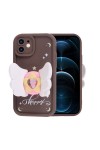 iPhone 12 Kılıf Kamera Korumalı Figür Tasarımlı Zore Kapya Kapak-Koyu Kahve iPhone 12 Kılıf Kamera Korumalı Figür Tasarımlı Zore Kapya Kapak-Koyu Kahve