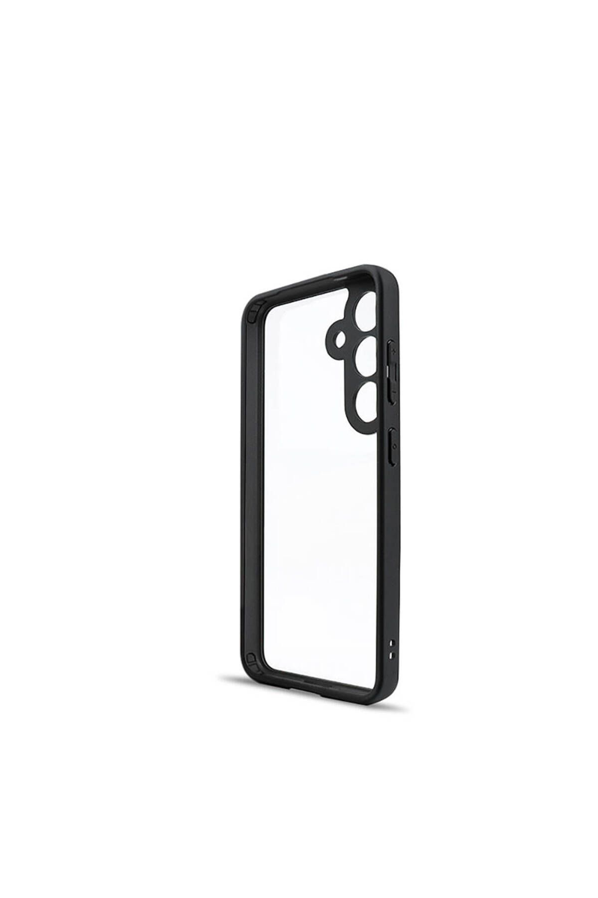 Galaxy S24 Plus Uyumlu Kamera Korumalı Şeffaf Arka Yüzey Zore New Roll Kılıf-Siyah Galaxy S24 Plus Uyumlu Kamera Korumalı Şeffaf Arka Yüzey Zore New Roll Kılıf-Siyah