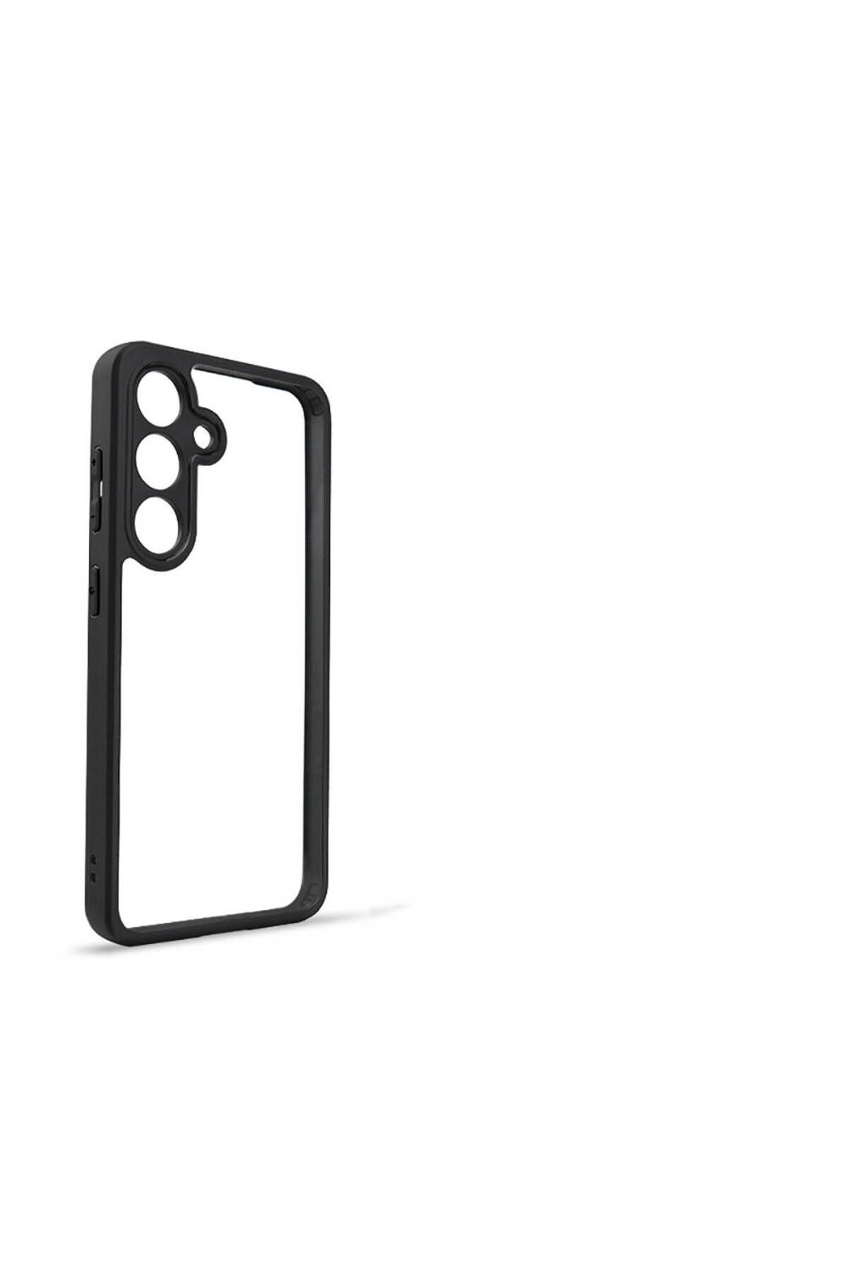 Galaxy S24 Plus Uyumlu Kamera Korumalı Şeffaf Arka Yüzey Zore New Roll Kılıf-Siyah Galaxy S24 Plus Uyumlu Kamera Korumalı Şeffaf Arka Yüzey Zore New Roll Kılıf-Siyah
