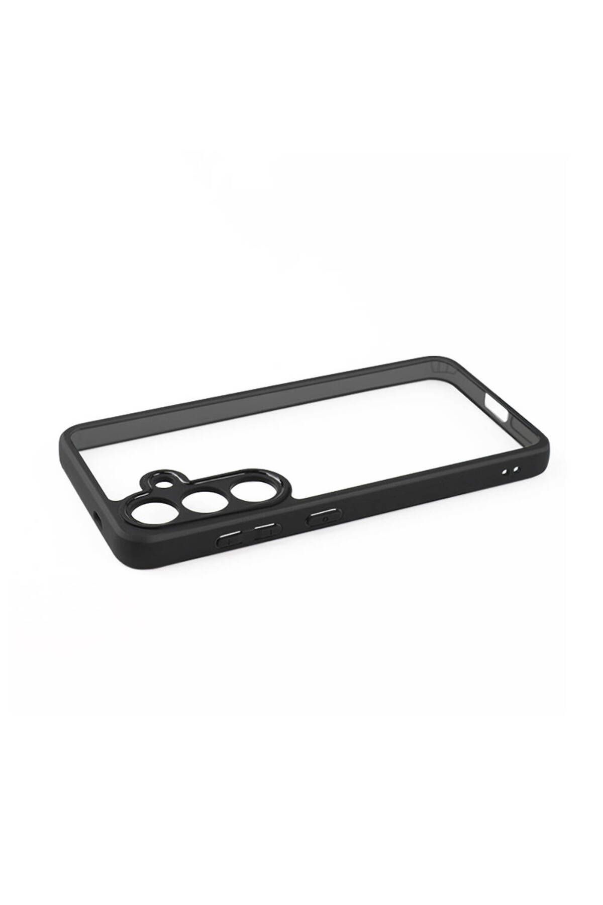 Galaxy S24 Plus Uyumlu Kamera Korumalı Şeffaf Arka Yüzey Zore New Roll Kılıf-Siyah Galaxy S24 Plus Uyumlu Kamera Korumalı Şeffaf Arka Yüzey Zore New Roll Kılıf-Siyah