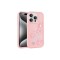 iPhone 15 Pro Uyumlu Kabartma Figürlü Parlak Zore Toys Silikon Kılıf-Pembe