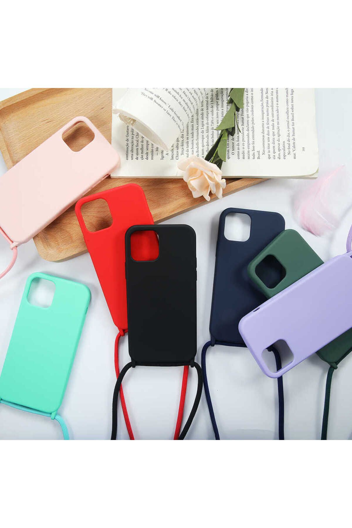 iPhone 12 Mini Uyumlu Zore Ropi Kılıf-Kırmızı iPhone 12 Mini Uyumlu Zore Ropi Kılıf-Kırmızı