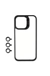 iPhone 15 Pro Uyumlu Kamera LZore Korumalı Standlı Zore Klon LCSMX-li Kılıf-Siyah iPhone 15 Pro Uyumlu Kamera LZore Korumalı Standlı Zore Klon LCSMX-li Kılıf-Siyah