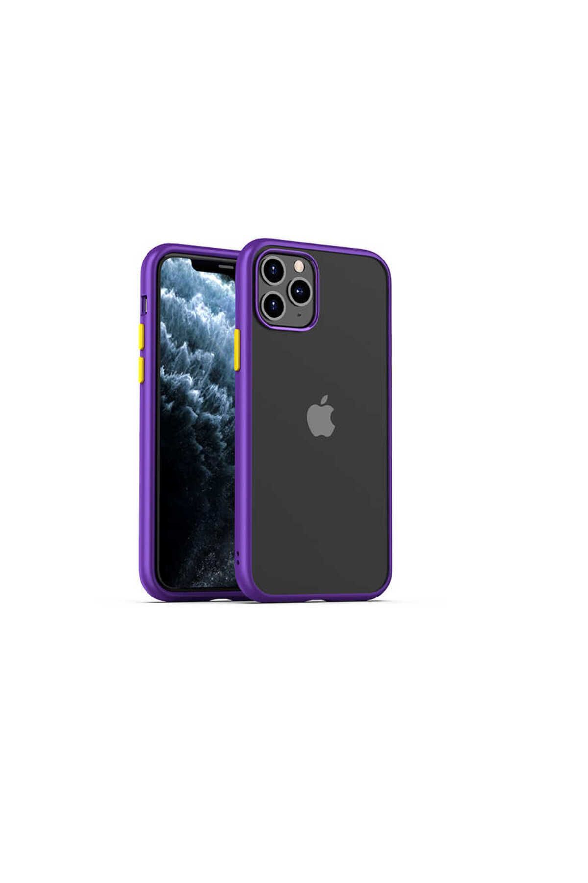 iPhone 11 Pro Max Uyumlu Zore Hom Silikon-Mor