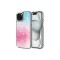 iPhone 15 Uyumlu Simli Desenli Parlak Zore Task Kılıf-Pembe