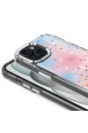 iPhone 15 Uyumlu Simli Desenli Parlak Zore Task Kılıf-Pembe iPhone 15 Uyumlu Simli Desenli Parlak Zore Task Kılıf-Pembe