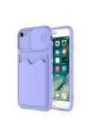 iPhone SE 2022 Uyumlu Kartix Kılıf-Lila iPhone SE 2022 Uyumlu Kartix Kılıf-Lila