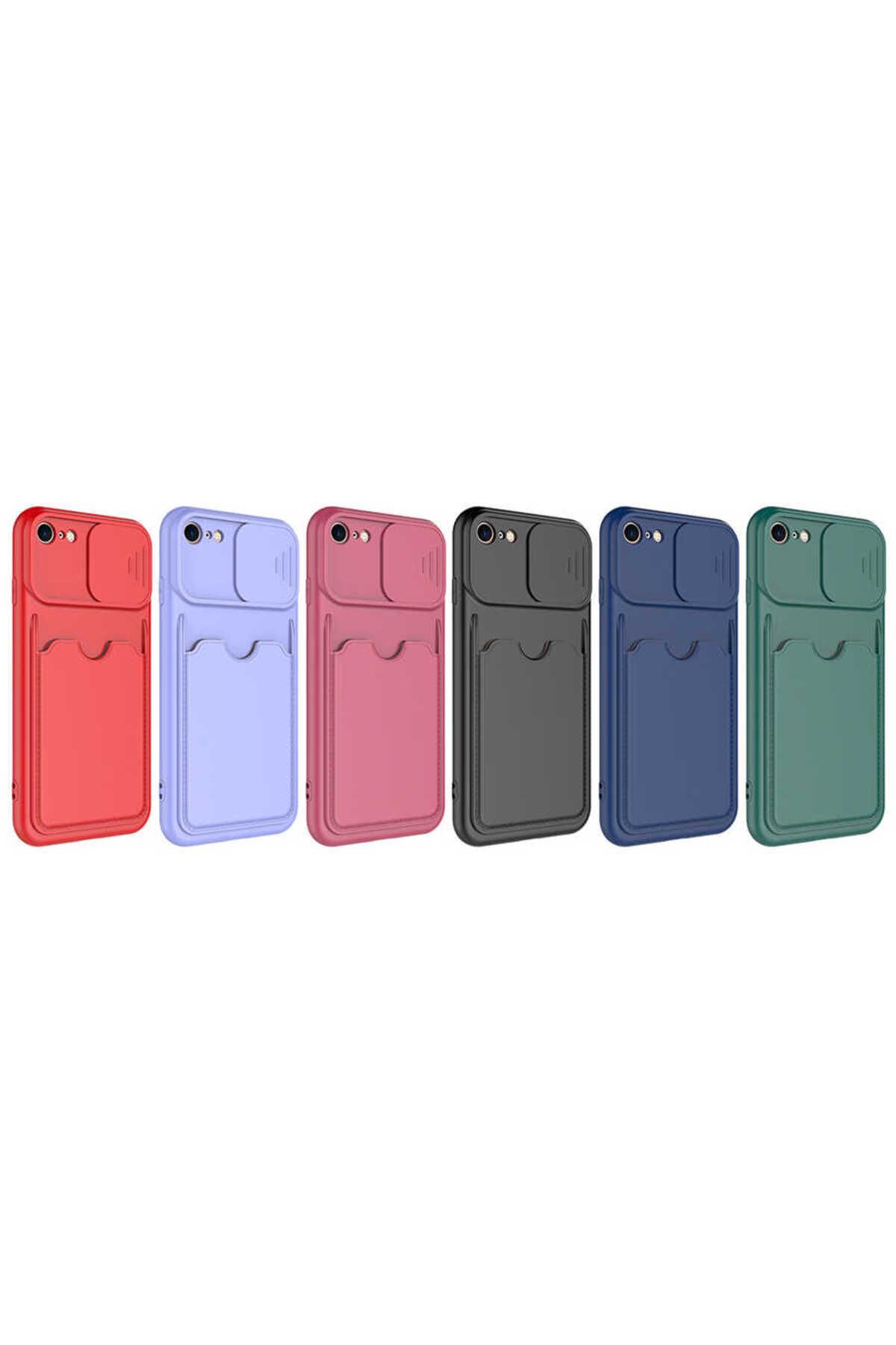 iPhone SE 2022 Uyumlu  Kartix Kılıf-Lila