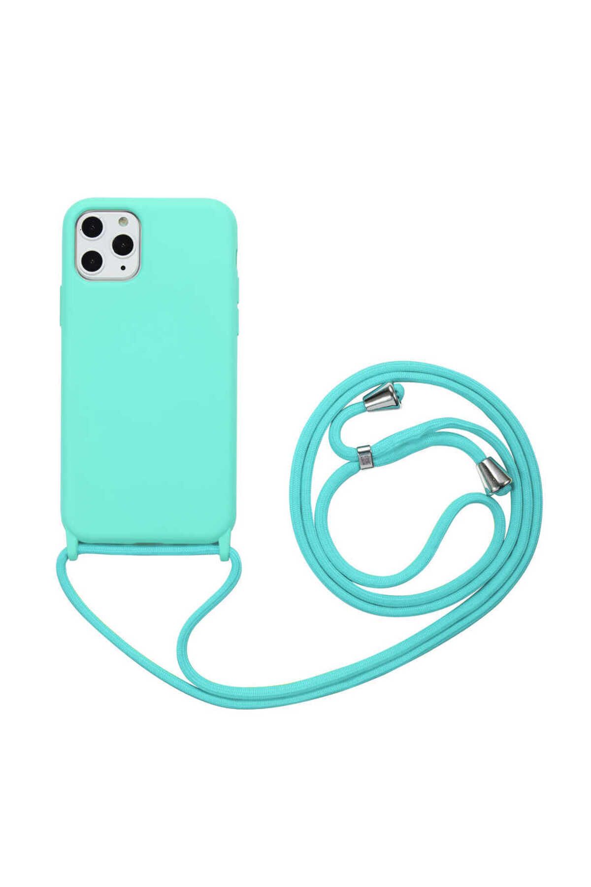 iPhone 11 Pro Max Uyumlu Zore Ropi Kılıf-Turkuaz