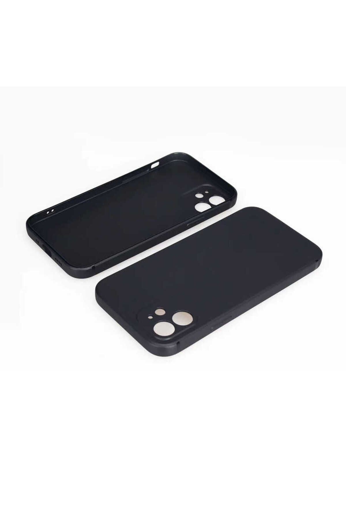 iPhone 12 Mini Uyumlu Zore İmax Silikon-Siyah