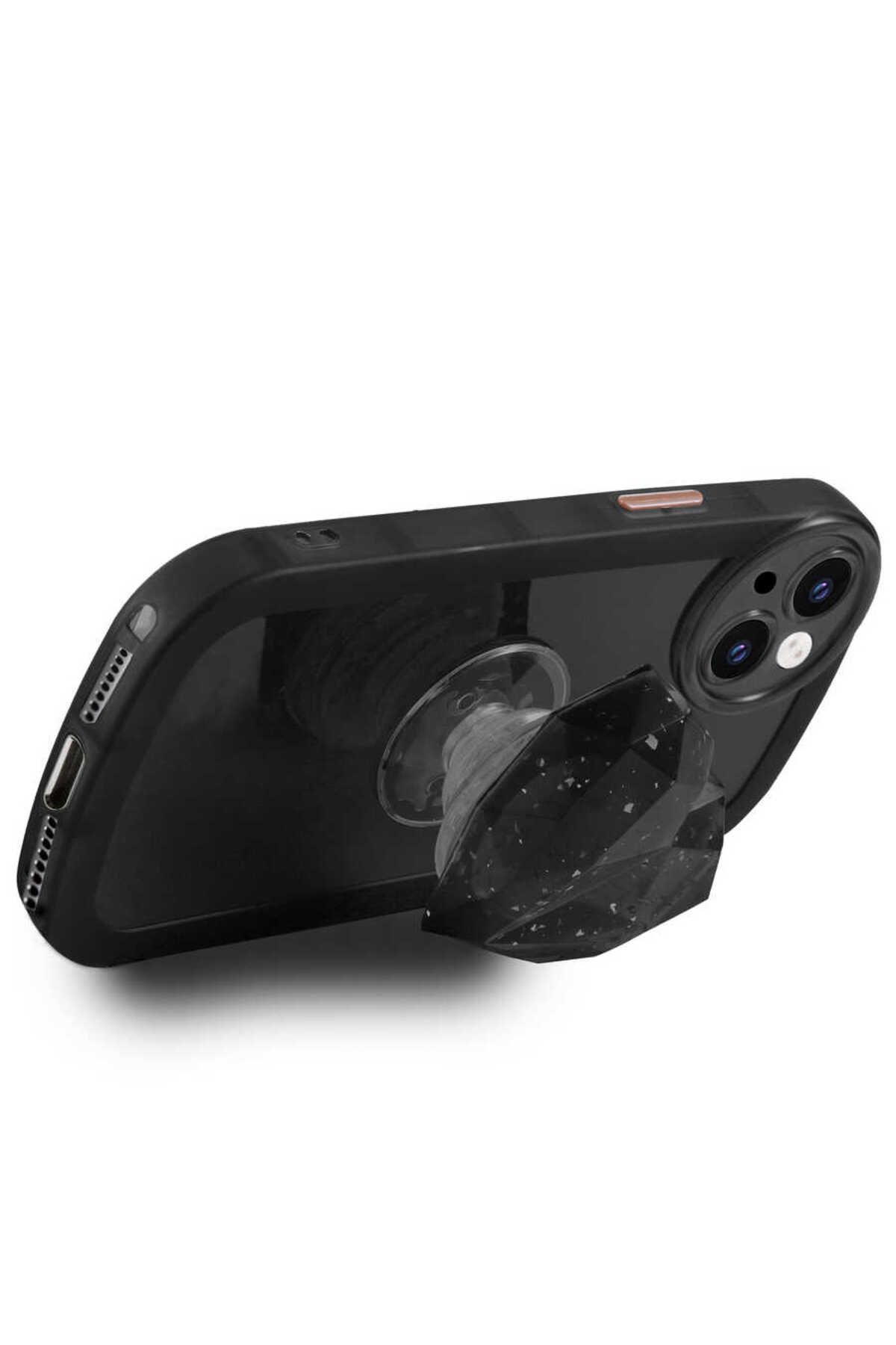 iPhone 12 Pro Max Uyumlu Kamera Korumalı Pop Soketli Renkli Zore Ofro Kılıf-Mor