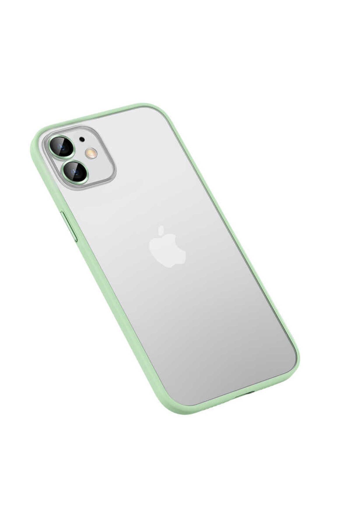 iPhone 11 Uyumlu Zore Retro Kılıf-Yeşil