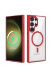 Galaxy S22 Ultra Uyumlu Magsafe Wireless Şarj Özellikli Silikon Zore Ege Kılıf-Kırmızı Galaxy S22 Ultra Uyumlu Magsafe Wireless Şarj Özellikli Silikon Zore Ege Kılıf-Kırmızı