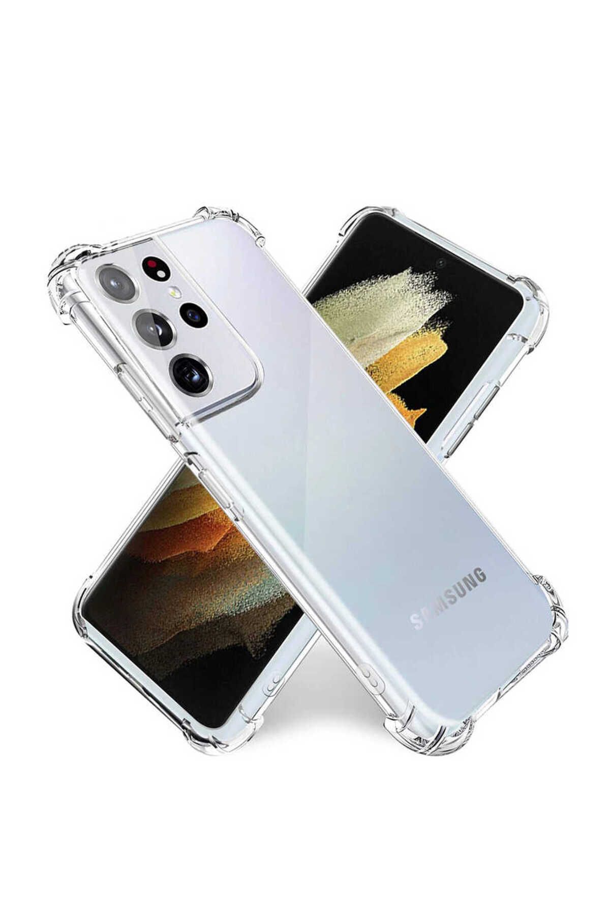 Galaxy S22 Ultra Uyumlu Zore Kamera Korumalı Nitro Anti Shock Silikon-Renksiz