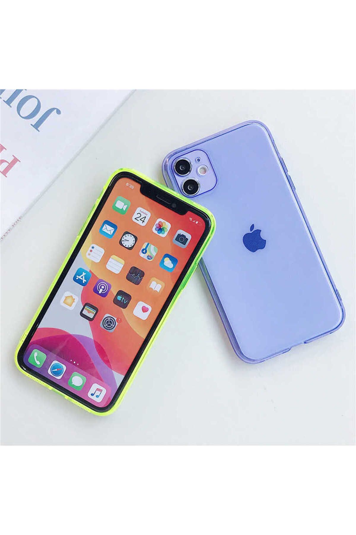 iPhone SE 2022 Uyumlu Zore Mun Silikon-Turuncu