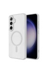 Galaxy S24 Plus Uyumlu Magsafe Şarj Özellikli Krom Magsafe Silikon Zore Kılıf-Koyu Yeşil Galaxy S24 Plus Uyumlu Magsafe Şarj Özellikli Krom Magsafe Silikon Zore Kılıf-Koyu Yeşil