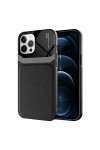 iPhone 12 Pro Max Uyumlu Emiks Kılıf-Siyah iPhone 12 Pro Max Uyumlu Emiks Kılıf-Siyah