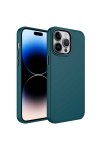 iPhone 14 Pro Uyumlu Metal Çerçeve ve Buton Tasarımlı Silikon Zore Luna Kılıf-Koyu Yeşil iPhone 14 Pro Uyumlu Metal Çerçeve ve Buton Tasarımlı Silikon Zore Luna Kılıf-Koyu Yeşil
