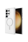 Galaxy S24 Ultra Uyumlu Magsafe Şarj Özellikli Krom Magsafe Silikon Zore Kılıf-Gri Galaxy S24 Ultra Uyumlu Magsafe Şarj Özellikli Krom Magsafe Silikon Zore Kılıf-Gri