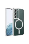 Galaxy S23 Uyumlu Magsafe Wireless Şarj Özellikli Zore Setro Silikon-Gümüş Galaxy S23 Uyumlu Magsafe Wireless Şarj Özellikli Zore Setro Silikon-Gümüş