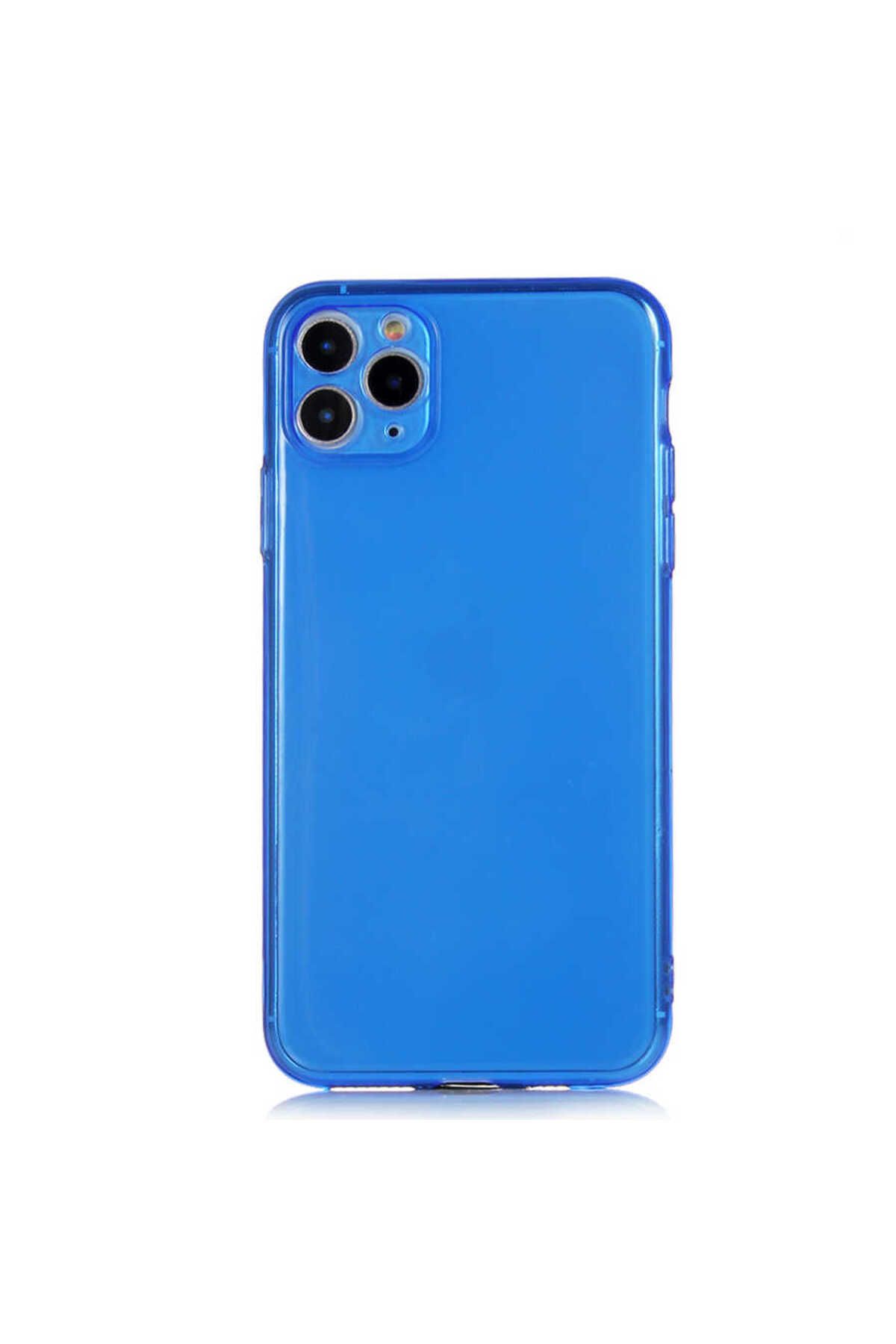 iPhone 11 Pro Max Uyumlu Zore Mun Silikon-Lacivert