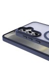 Galaxy S24 Kılıf Magsafe Şarj Özellikli Mat Arka Yüzey Zore Sio Kapak-Gri Galaxy S24 Kılıf Magsafe Şarj Özellikli Mat Arka Yüzey Zore Sio Kapak-Gri