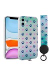 iPhone 11 Uyumlu Desenli El Askılı İpli Zore Arte Silikon Kılıf-NO10 iPhone 11 Uyumlu Desenli El Askılı İpli Zore Arte Silikon Kılıf-NO10