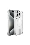iPhone 15 Pro Uyumlu Magsafe Şarj Özellikli Zore T-Max Standlı Kılıf-Renksiz iPhone 15 Pro Uyumlu Magsafe Şarj Özellikli Zore T-Max Standlı Kılıf-Renksiz