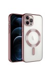 iPhone 11 Pro Uyumlu Kamera Korumalı Magsafe Wireless Şarj Özellikli Zore Demre Kılıf-Rose Gol iPhone 11 Pro Uyumlu Kamera Korumalı Magsafe Wireless Şarj Özellikli Zore Demre Kılıf-Rose Gol