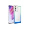 Galaxy S21 FE Uyumlu Simli ve Renk Geçiş Tasarımlı LZore Korumalı Zore Park Kılıf-Yeşil-Mavi