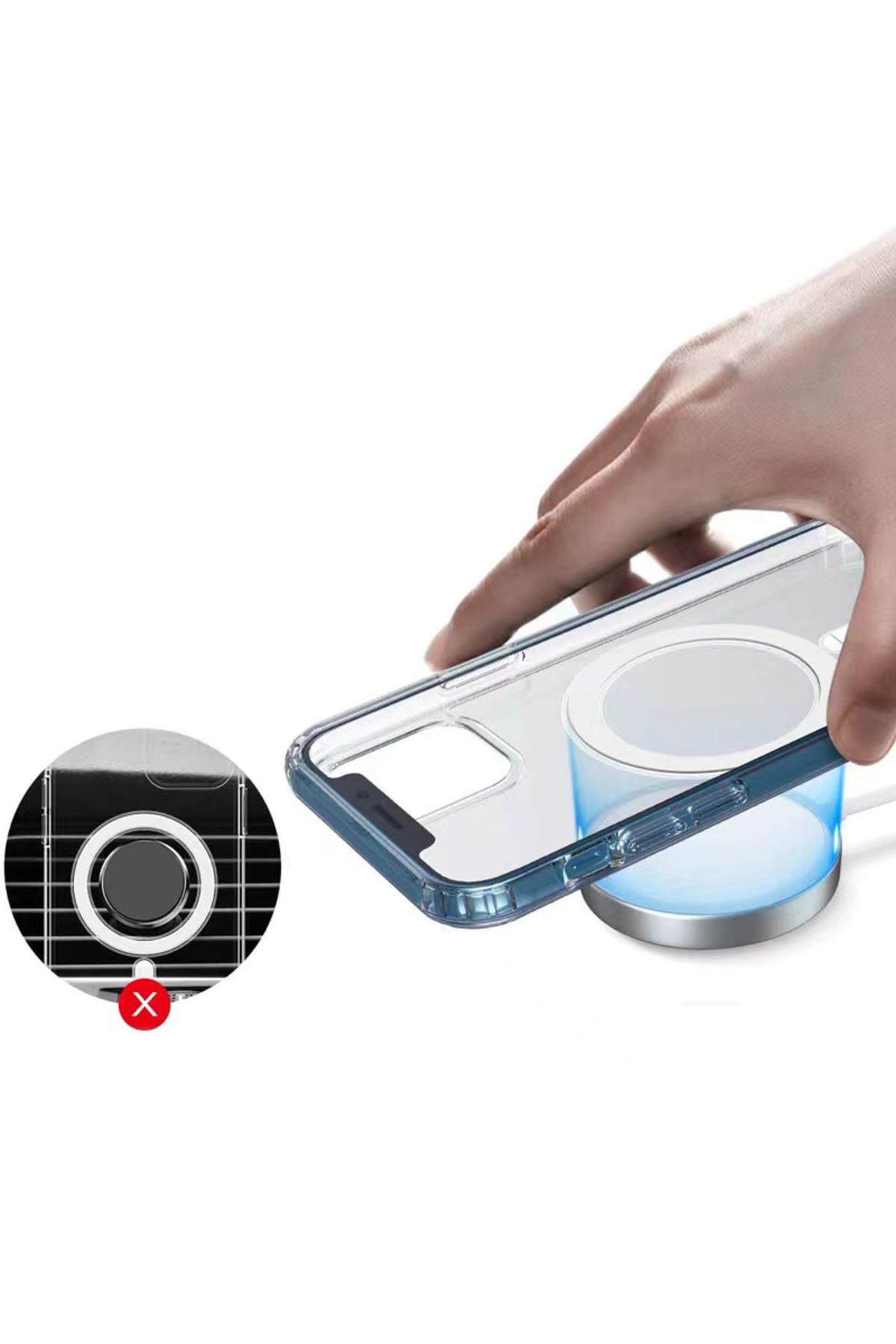iPhone 11 Pro Max Uyumlu Magsafe Şarj Özellikli Şeffaf Sert PC Zore Embos Kılıf-Renksiz iPhone 11 Pro Max Uyumlu Magsafe Şarj Özellikli Şeffaf Sert PC Zore Embos Kılıf-Renksiz