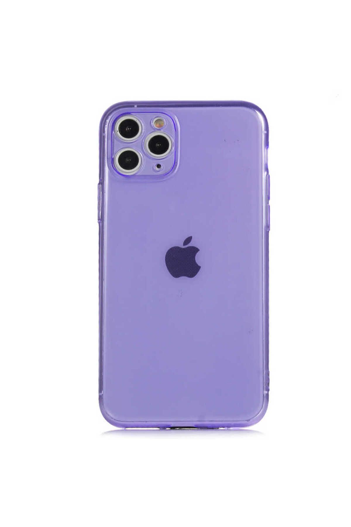 iPhone 11 Pro Uyumlu Zore Mun Silikon-Mor