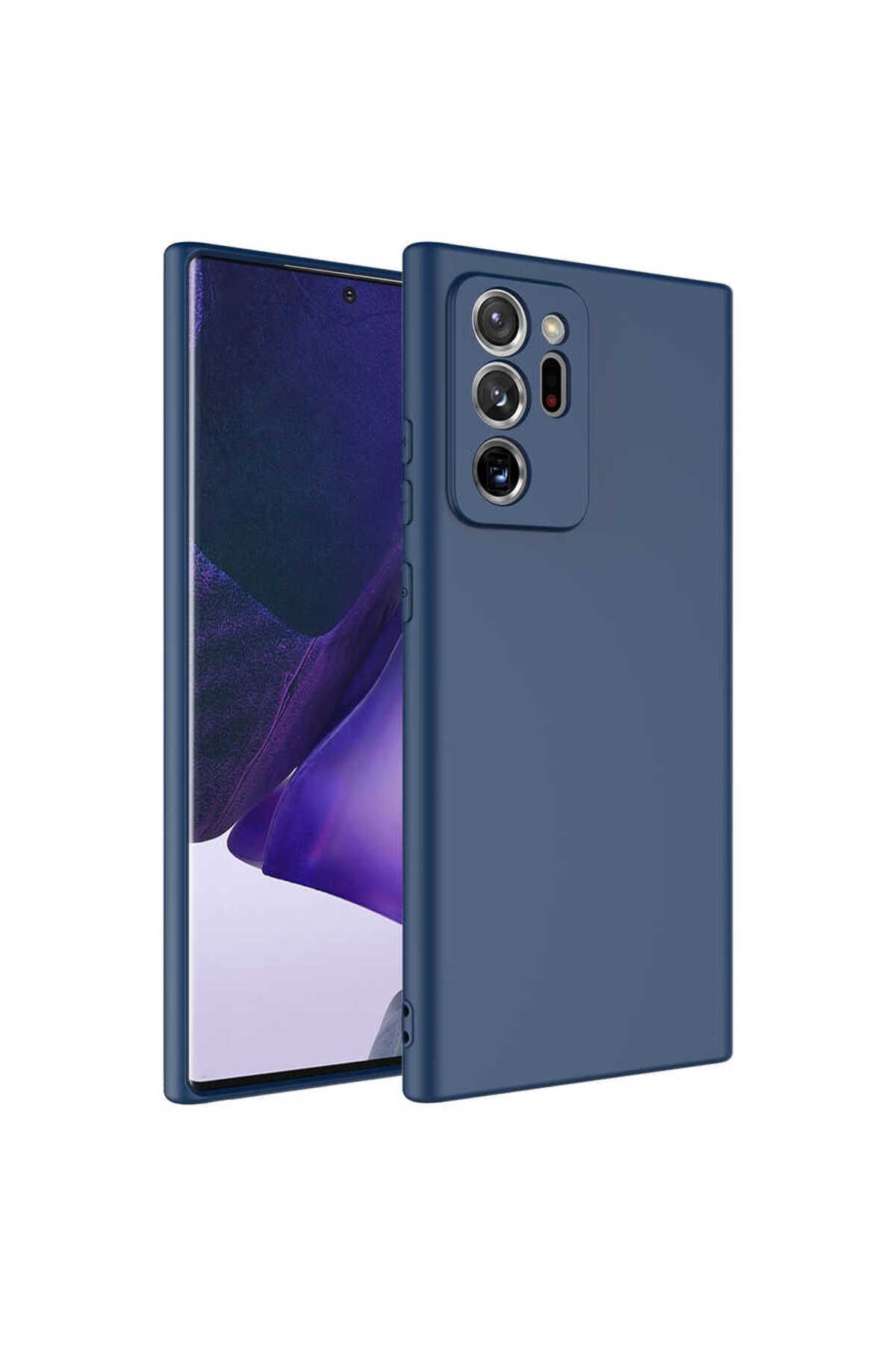 Galaxy Note 20 Ultra Uyumlu Zore Mara Lansman Kılıf-Lacivert