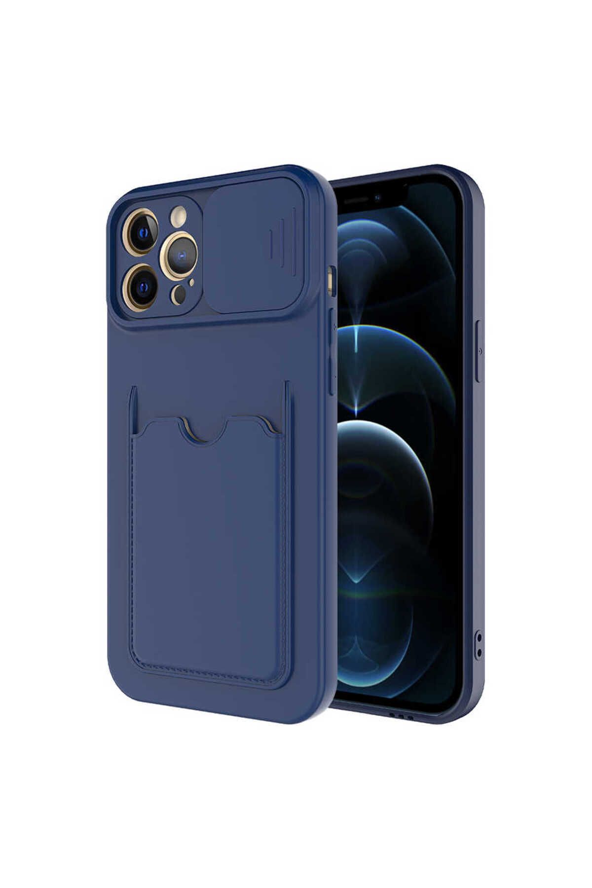 iPhone 12 Pro Max Uyumlu  Kartix Kılıf-Lacivert