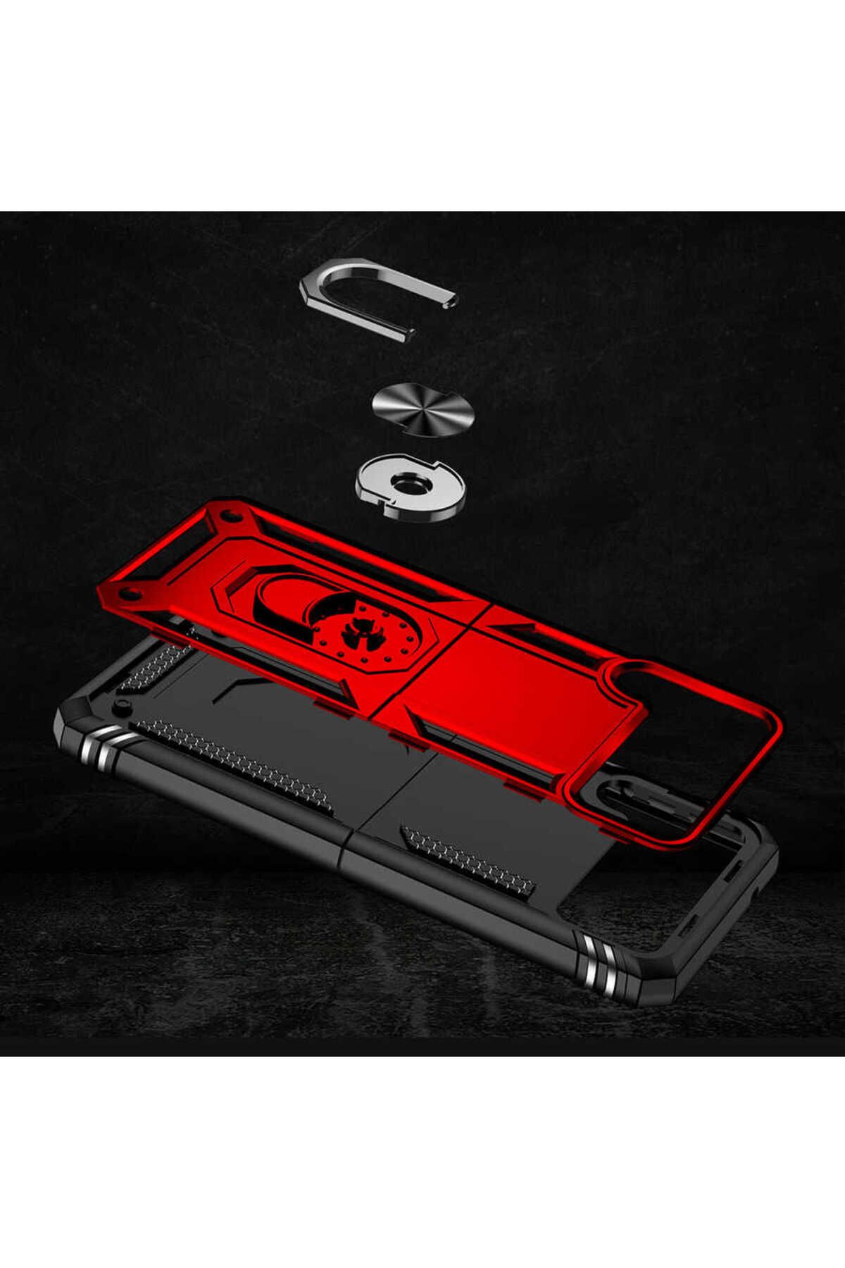Galaxy Z Flip 4 Uyumlu Zore Vega Kılıf-Kırmızı Galaxy Z Flip 4 Uyumlu Zore Vega Kılıf-Kırmızı