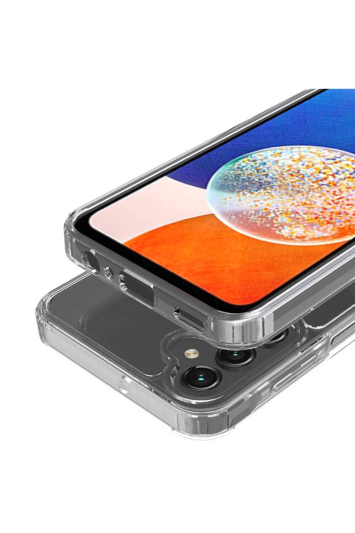 Galaxy S24 Uyumlu Zore Magsafe Şarj Özellikli Şeffaf Sert PC Zore Embos Kılıf-Renksiz