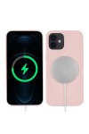 iPhone 12 Mini Uyumlu Zore Silksafe Wireless Kılıf-Pembe Açık iPhone 12 Mini Uyumlu Zore Silksafe Wireless Kılıf-Pembe Açık
