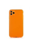iPhone 11 Pro Max Uyumlu Zore Mun Silikon-Turuncu iPhone 11 Pro Max Uyumlu Zore Mun Silikon-Turuncu