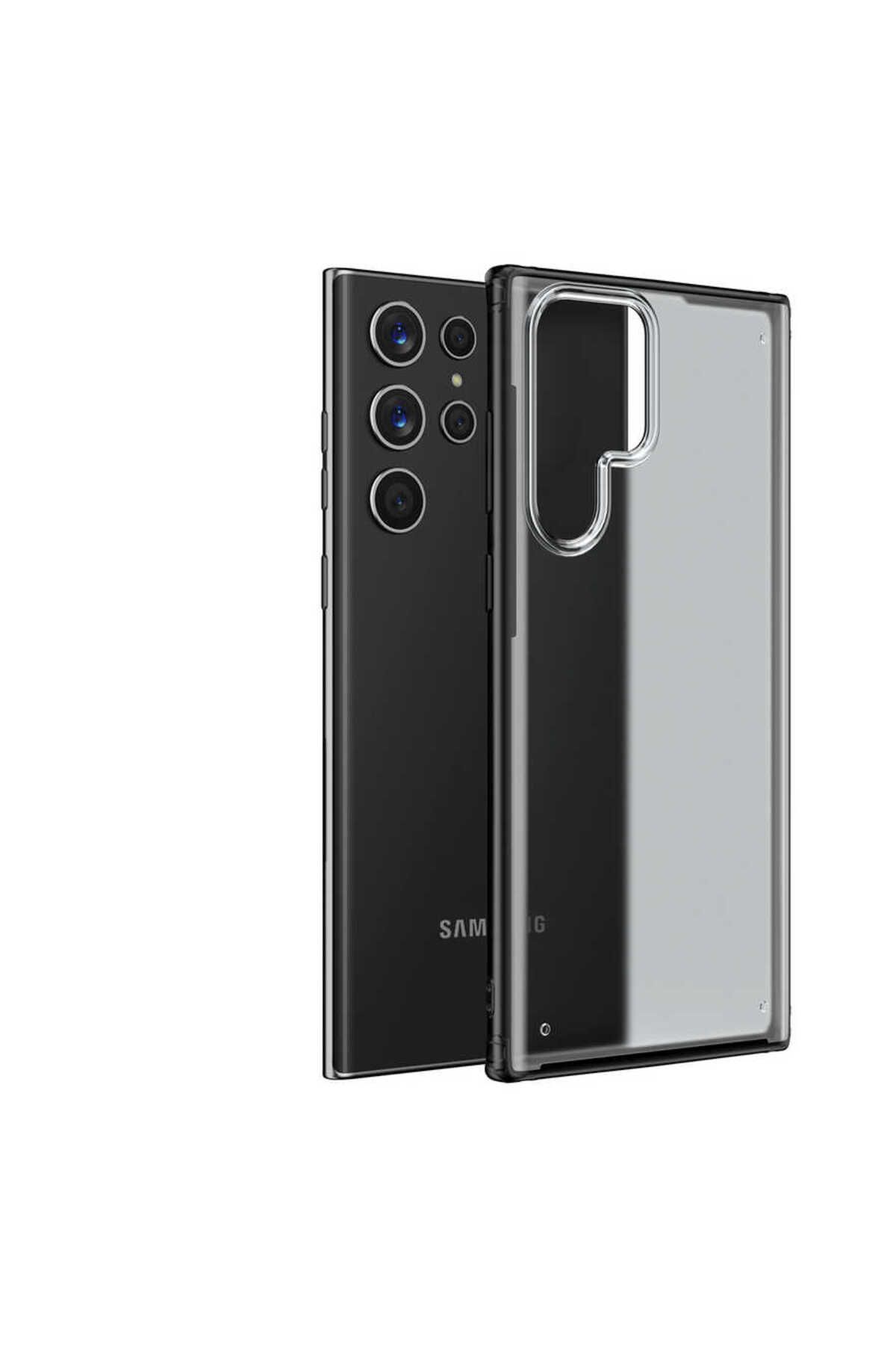 Galaxy S22 Ultra Uyumlu Zore Volks Kılıf-Siyah