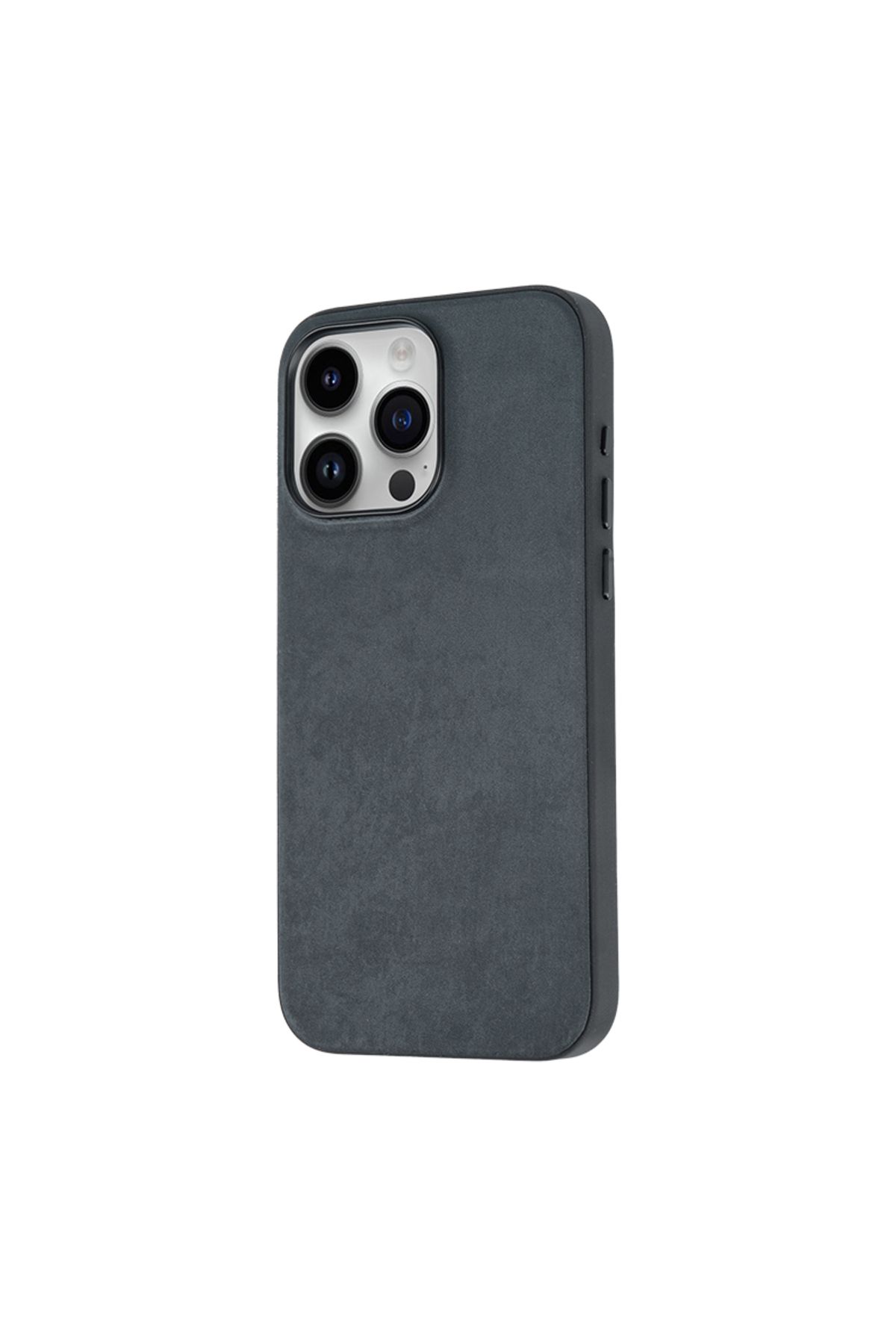 iPhone 15 Pro Uyumlu Zore Mikro Fiber Mimoza Kılıf-Siyah