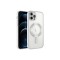 iPhone 11 Pro Uyumlu Kamera Korumalı Magsafe Wireless Şarj Özellikli Zore Demre Kılıf-Gümüş
