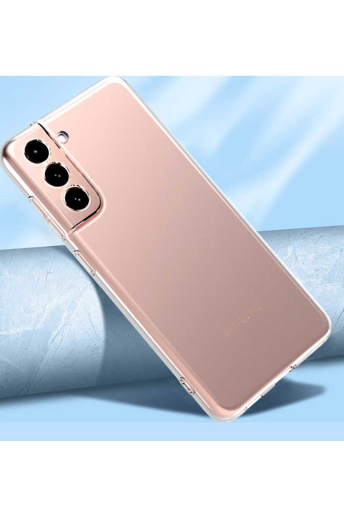 Galaxy S22 Plus Uyumlu Zore Kamera Korumalı Süper Silikon Kılıf-Renksiz