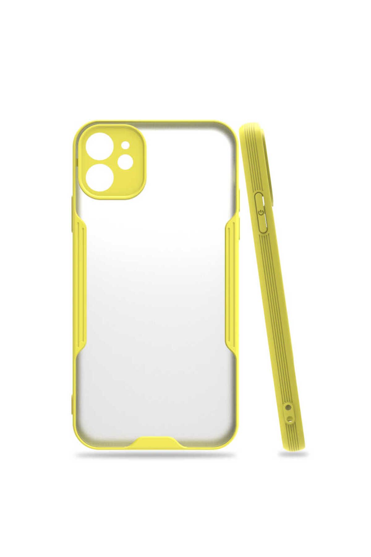 iPhone 11 Uyumlu Zore Parfe Kılıf-Sarı