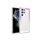 Galaxy S22 Ultra Uyumlu Simli ve Renk Geçiş Tasarımlı LZore Korumalı Zore Park Kılıf-Mor-Beya